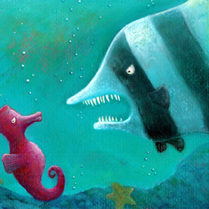 Ciclo di illustrazioni con tema marino