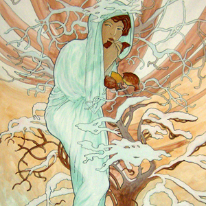 Inverno - liberamente tratto da Alfons Maria Mucha