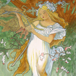 Primavera - liberamente tratto da Alfons Maria Mucha