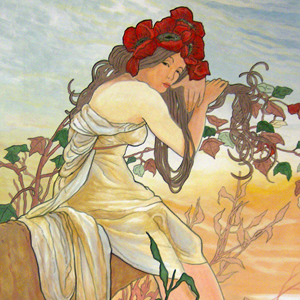 Estate - liberamente tratto da Alfons Maria Mucha