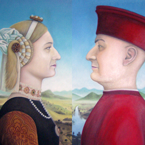 Matrimonio dei Duchi di Toscana, tratto da Piero della Francesca