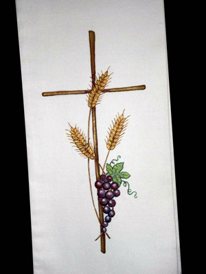 Stola religiosa dipinta a mano con decorazione pittorica