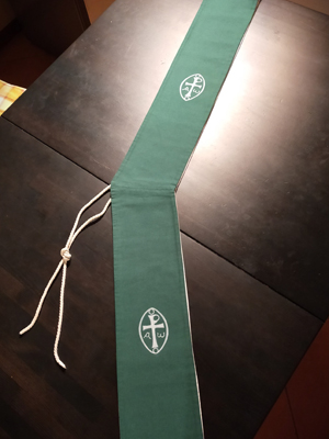 Stola religiosa dipinta a mano con decorazione pittorica