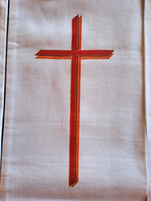Stola religiosa dipinta a mano con decorazione pittorica
