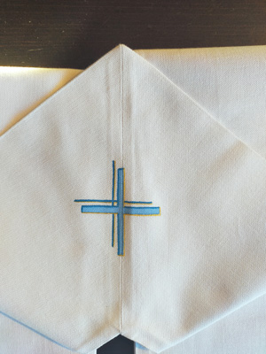 Stola religiosa dipinta a mano con decorazione pittorica