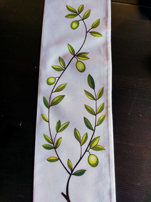 Stola religiosa dipinta a mano con decorazione pittorica