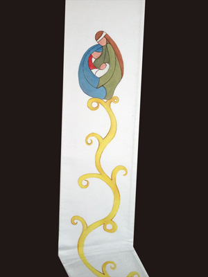 Stola religiosa dipinta a mano con decorazione pittorica