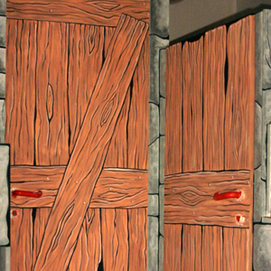 Porte dipinte a legno - Pizzeria GNAM GNAM - Padova