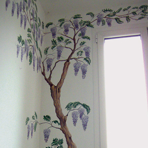 Particolare Trompe l'oeil - Casa privata - Padova