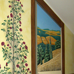 Particolare Trompe l'oeil - Casa privata - Padova